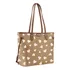 Bolsa Feminina Betty Boop Corações Alça Dupla De Ombro Acambamento Dos Ferragens Ouro Cor Bege