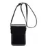 Bolsa Feminina Carteira Transversal Passeio Cor Preto Linda Acambamento Dos Ferragens Plastico Desenho Do Tecido Lisa