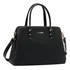 Bolsa Feminina Chenson De Mão Transversal Elegante Trabalho Acambamento Dos Ferragens Dourado Cor Preto Correia De Ombro Preto Desenho Do Tecido Lisa