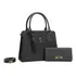 Bolsa Feminina Transversal Kit Com Carteira Cor Preto