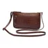 Bolsa Feminina Transversal Pequena Couro Legitimo Madamix Cor Marrom Chocolate