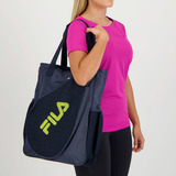 Bolsa Fila Beach Tennis Marinho E Amarelo Neon