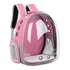 Bolsa Gato Cachorro Transparente Transporte Mochila Cor Rosa