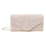 Bolsa Loukas Cloutch Strass Brilho Festa Sofisticada
