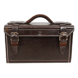 Bolsa Maleta Couro Para Ferramentas Caixa N1 28x11x18 Marrom