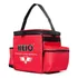 Bolsa Massagista Futebol Profissional Hejo Média Preta Cor Vermelha