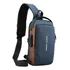 Bolsa Mochila Anti Furto Tiracolo Pochete Transversal Usb