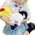 Bolsa Mochila Feminina Transversal Sanrio Hello Kitty