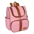 Bolsa Mochila Maternidade Grande Bebe Menina Menino Cor Rosa Desenho Do Tecido Liso