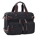 Bolsa Mochila Pasta Multifuncional Transversal Mochila Grande Com Bolsos Externos De Lona Resistente Mensageiro Carteiro Alça De Ombro Documentos Trabalho Crossbody   ZAFIN