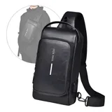 Bolsa Mochila Tiracolo Couro