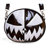 Bolsa Nara Prado Abóbora Halloween Preta E Branca