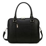 Bolsa Para Notebook Grande Pasta Executiva Maleta Cor Preto
