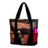 Bolsa Para Praia Piscina Viagem Passeio Tela Telada 9 Bolsos Cor Preto Cor Da Correia De Ombro Preto