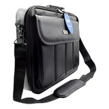 Bolsa Pasta Notebook Laptop Até 15 6 Couro Maleta Executiva Cor Preto