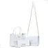 Bolsa Pequena Com Bolsa Média Mais Carteira Kit 3 Peças Cor Branco