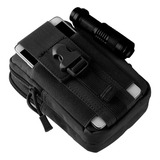 Bolsa Porta Objeto Celular Carteira Pochete Preto Lt03