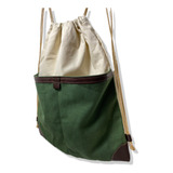Bolsa Saco Em Lona Original Hanani Detalhes Em Couro Sintéti