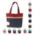 Bolsa Saco Super Resistente Grande Linda Tecido Oxford Cor Azul Com Bordô