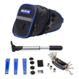 Bolsa Selim Kit Ferramenta Chave Bomba Porta Treco Bike