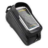 Bolsa Smart Porta Celular docs Quadro Bike À Prova D água Cor Preto