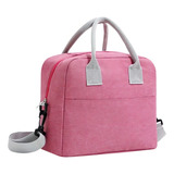 Bolsa Térmica Lancheira Marmita Trabalho Alça Ombro Fitness Cor Bolsa Rosa