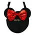 Bolsa Tiracolo Circular Rosto Assinatura Minnie 22x6x22cm