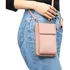 Bolsa Transversal Pequena Feminina Sintética Carteira Bag Cor Rosa-claro