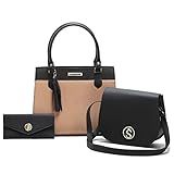 Bolsas Femininas Grande, Pequena E Carteira Santorini Handbag (preto/nude)