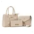 Bolsas Femininas Transversal E Pequena Tiracolo Com Carteira Cor Creme