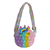 Bolsinha Infantil Silicone Unicornio