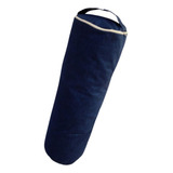 Bolster Yoga Almofada Cilíndrica Tecido Hidrorrepelente Azul