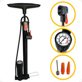 Bomba Ar Encher Pneu Bike Zhufeng 160 Psi Manômetro Cor Preto