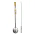 Bomba Chimarrão Rosca Aço Inox 304 Ouro 18k Pingente Desenho