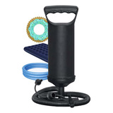 Bomba De Ar Manual Portátil   Camping Piscina Boia Colchao