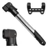 Bomba De Ar P/ Bicicleta Alum Minipump Fina/grossa Gts Prata
