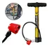Bomba De Ar Para Encher Pneu Moto Carro Bicicleta Boia 30cm Cor Amarelo Fertak