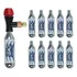 Bomba Encher Pneus Adptador Co2   10 Cilindros Bike Ciclismo