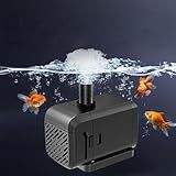 Bomba Submersa，bomba Aquario Ap 200-2000 Litros,baixo Consumo, Ideal Para Aquários, Fontes E Bebedouros De Pets (110v)
