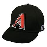 Boné Adulto Aba Plana Arizona Diamondbacks Alternativo Boné Preto Mlb Ajustável