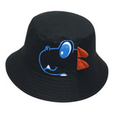 Boné Chapéu Bucket Hat Criança Infantil Dinossauro 1- 4 Anos