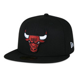 Boné Chicago Bulls New Era Aba Reta 5950 Preto