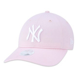 Boné Feminino New Era Aba Curva 920 Ny Yankees Rosa