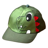 Boné Infantil Dinossauro Bebe Verão Ajustável Sol Praia
