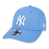 Boné Infantil New Era Aba Curva Strap Ny Yankees Azul Claro