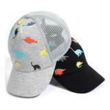 Boné Infantil Trunker Telinha Dinossauro Praia Verão Bebê Uv