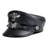 Boné Militar Alemão Exclusivo, Chapéu Masculino De Couro