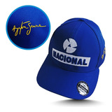 Bone Nacional Azul Ayrton