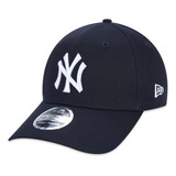 Boné New Era 39thirty Mlb New York Yankees Aba Curva Azul