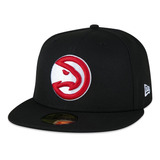 Boné New Era 59fifty Aba Reta Nba Atlanta Hawks Fechado